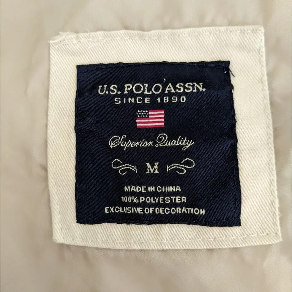 U.S. Polo Assn Women's Quilted Jacket in Cream